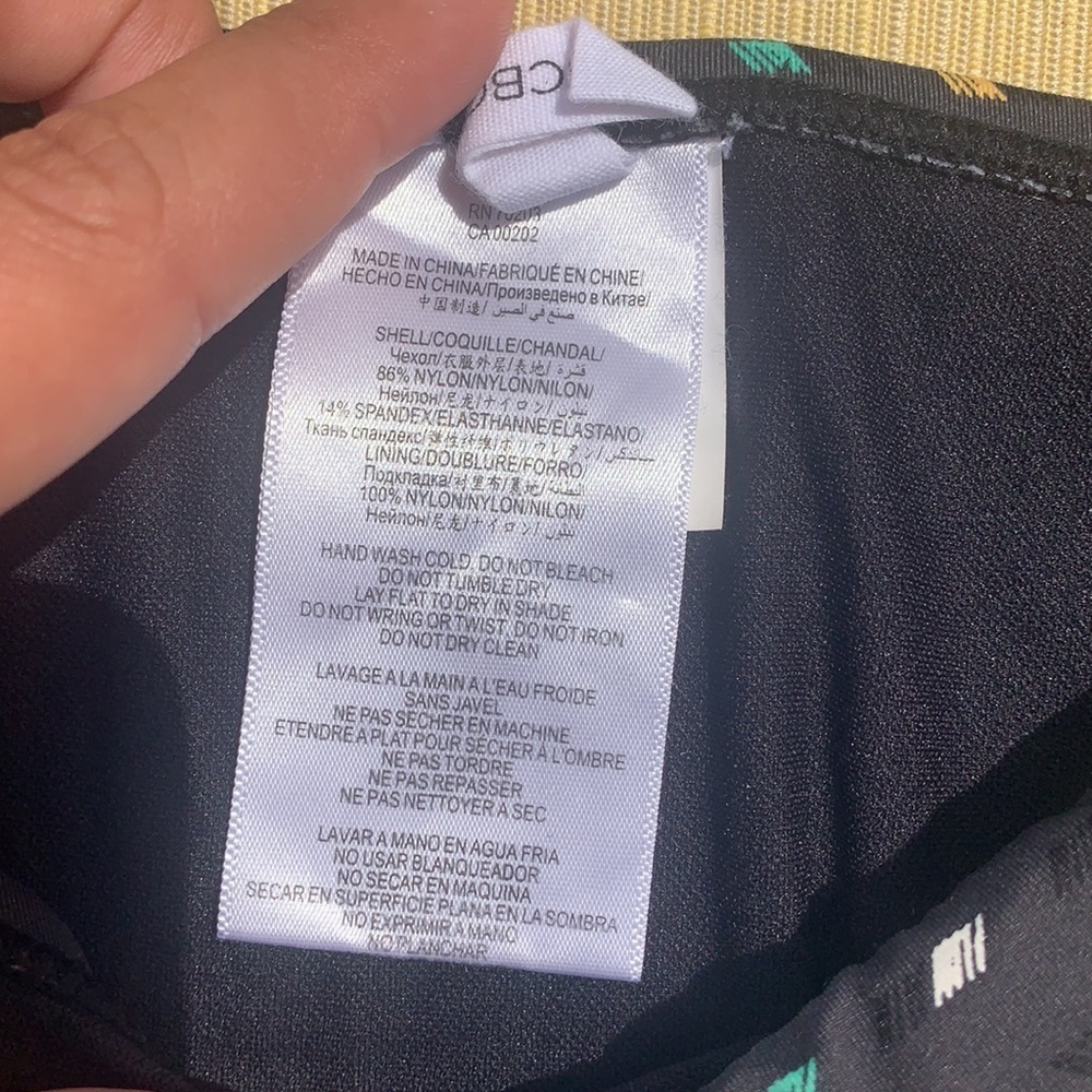 BCBGeneration dark slant print bikini View 3